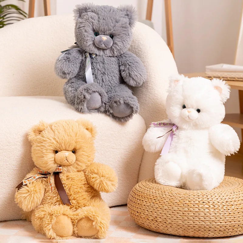 

Kawaii Super Soft Fluffy Colorful Animals Cats Dolls Plush Long Animals Toys Baby Kids Sleep Appease Peluche Elegant Gift