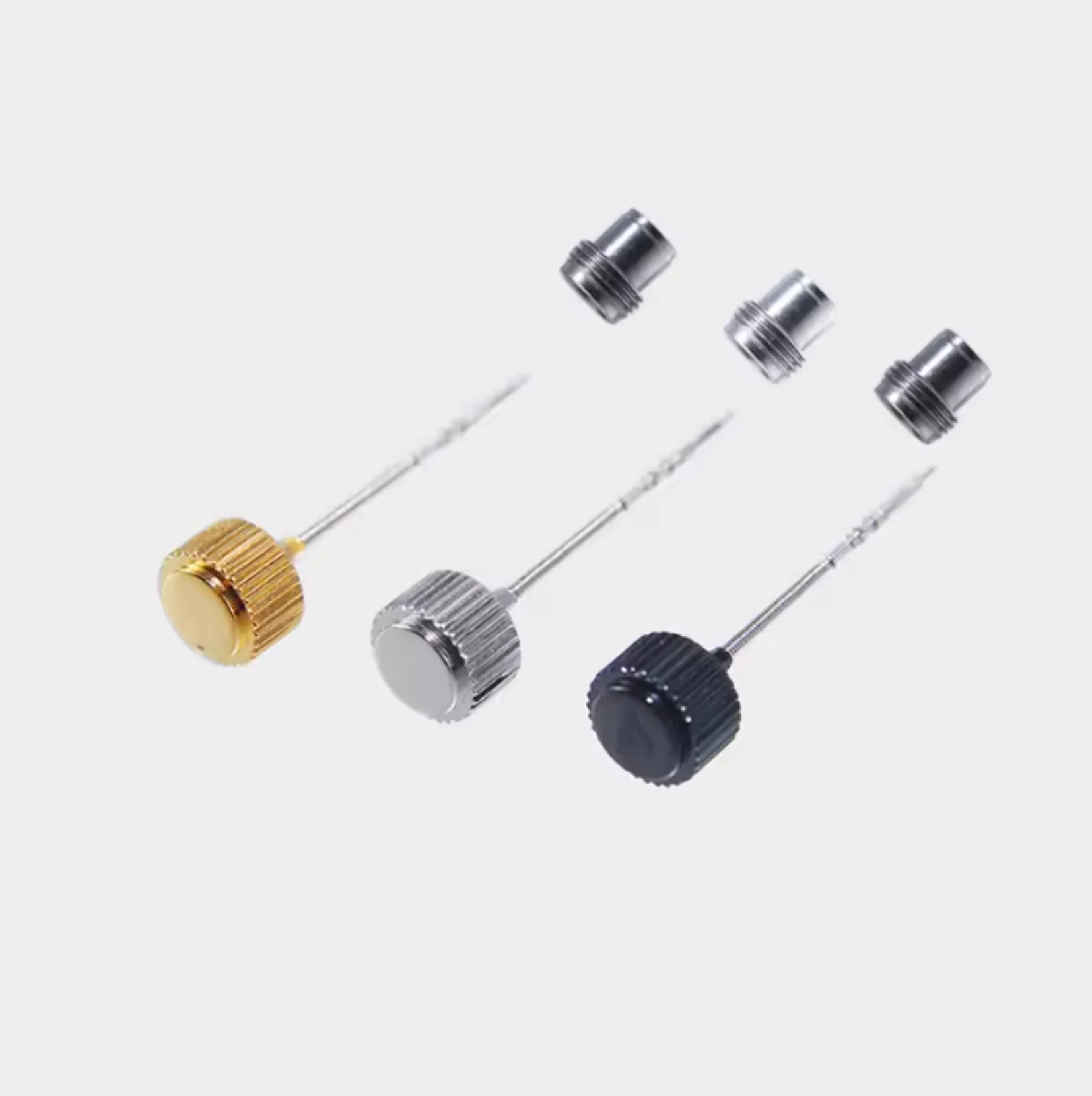Enhanced Screw-in Watch Crown with Tube and Stem Replacement