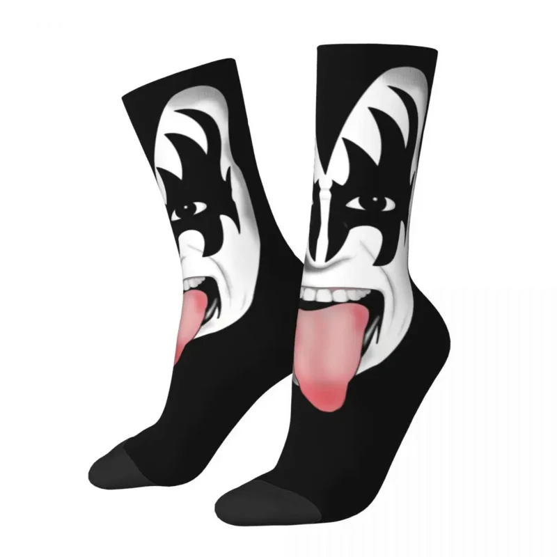 

The Demon Kiss Band Gene Simmons Accessories Crew Socks Non-slip Skateboard Crew Socks Comfortable for Women's Wonderful Gifts