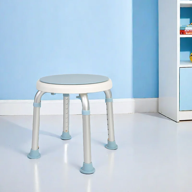 

Компактный Квадратный стул с запорами, стул для хранения, туалетный столик, прозрачный подставка для ног для ванной комнаты и душа