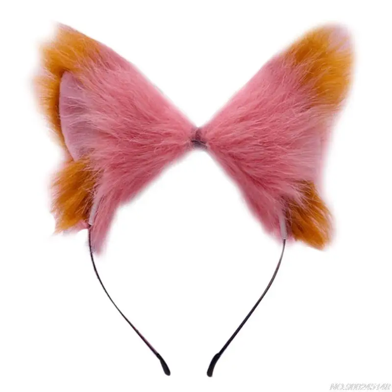 halloween outfits Women Realistic Long Furry Animal Cat Ears Headband Lolita Kawaii Anime Hair Hoop Party Headpiece N17 20 Dropshipping plus size costumes Cosplay Costumes