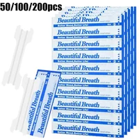 200/100/50PCS Transparent Breath Nasal Strips 2 Supports Stop Snoring Right Aid Nose Patch Good Sleeping Patch Better Breathing 1