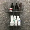 Acrylic Corner Bathroom Shelf , Bathroom Clear Floating Shower Corner Shelf No Drilling Soap and Shampoo Holder Organizer Rack 3