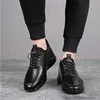 2024 New Men's Vulcanize Shoes Men Casual Shoes PU Leather Design Shoes Height Increase 6-8CM Gym Business Fashion Male Sneakers 3