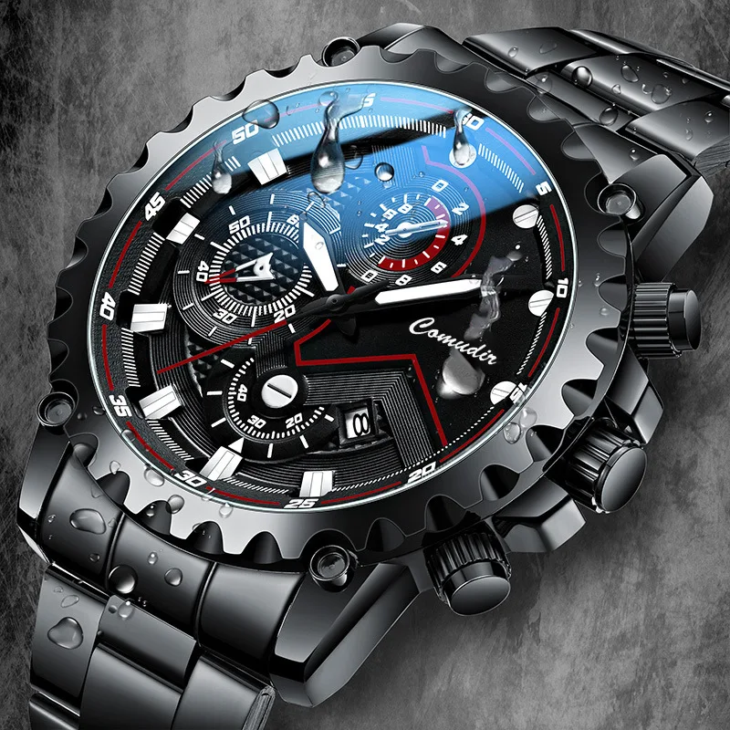 The New Glow-in-the-dark Hot Selling Atmospheric Business Quartz Men's Watch