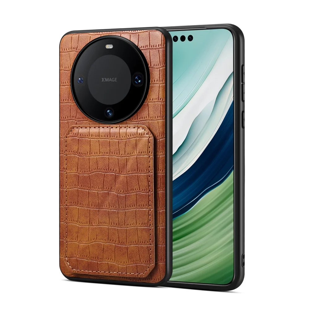 

Роскошный кожаный чехол для Huawei Mate 60/Mate 60 Pro с объемной текстурой