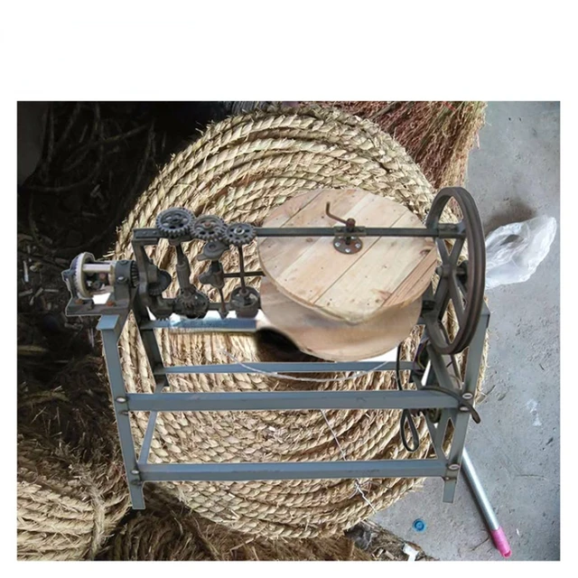 Rice Straw rope spinning twisting machine/ Hot Sale wheat Straw