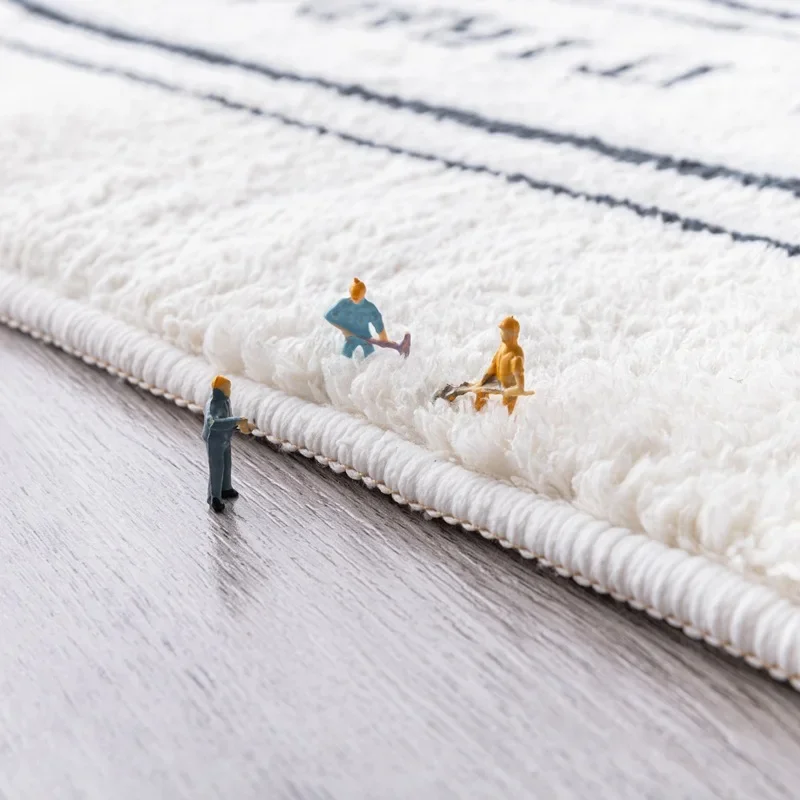 Ins Cute Cat Bedroom Carpet Rectangle Bedside Kids Mats Bedroom Flooring Long Carpet Carton Carpets Non-slip Floor Mat Area Rugs
