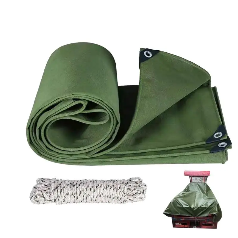 

Heavy Duty Tarp Water Proof Tarp Thick Tarp Cover UV Resistance Rip & Tear Proof With Metal Grommets Multipurpose Use For