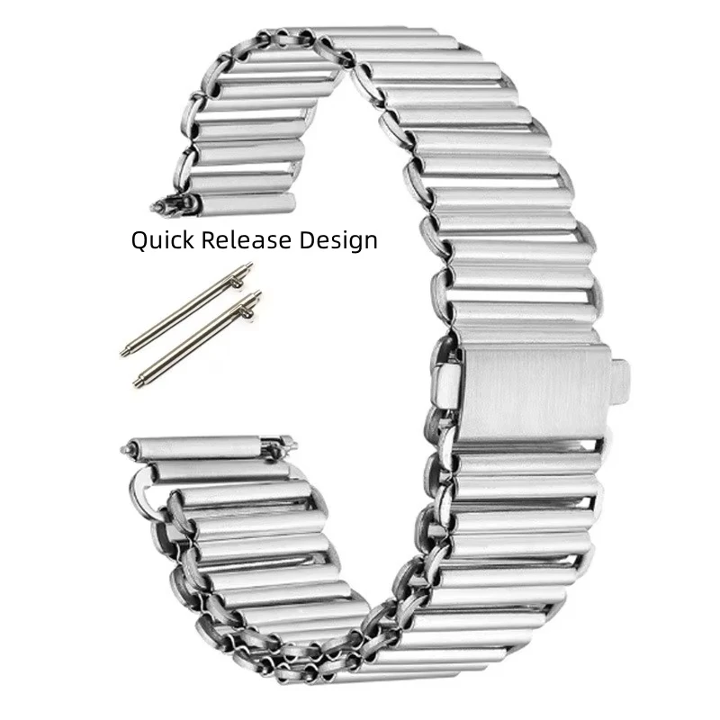 Premium Stainless Steel Quick Release Watch Strap - Universal Fit