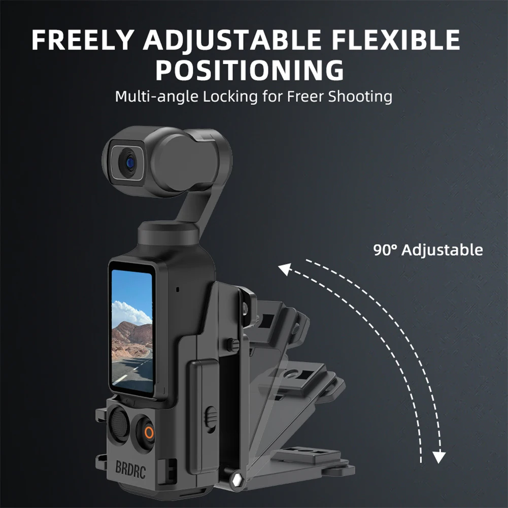 Portable Camera Mount Clip Holder Adapter Adjustable Magnetic Bracket Anti-Slip Base for DJI OSMO Pocket 3 Camera Accessories