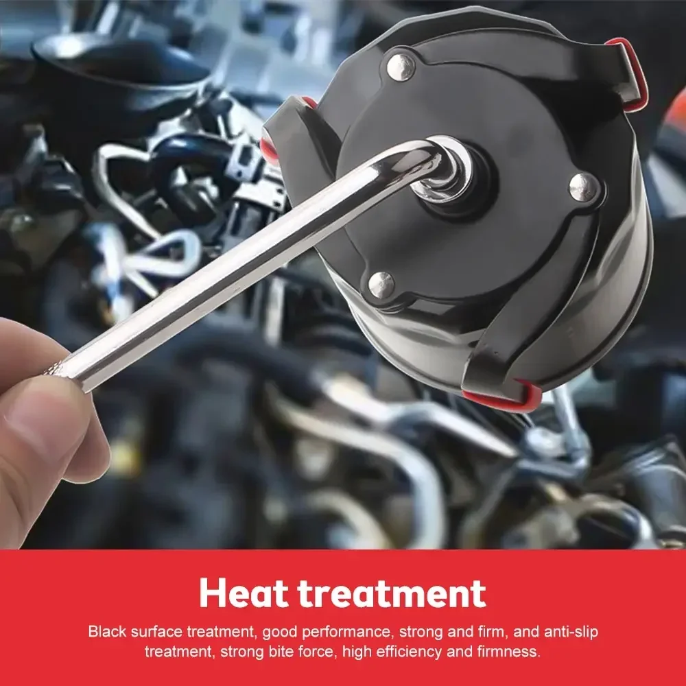 Vista lateral da chave para filtro de óleo