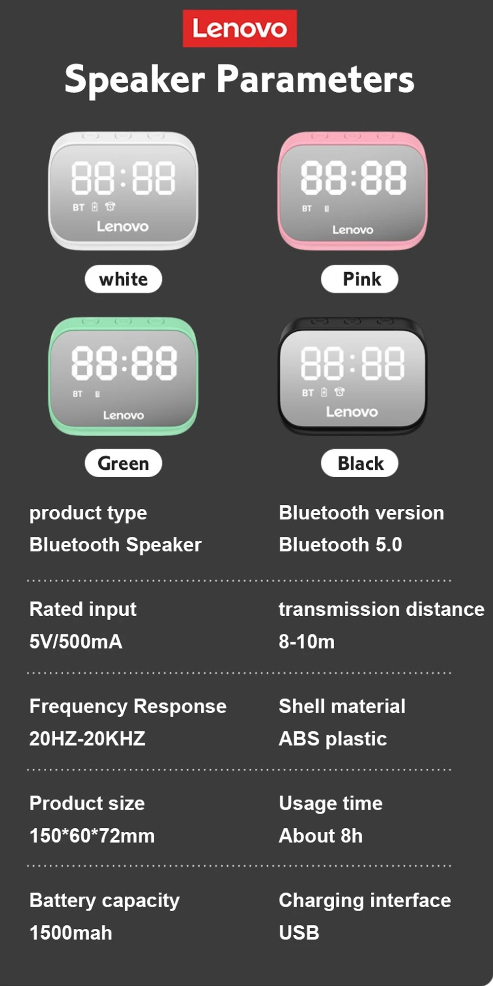 Lenovo Thinkplus TS13 Portable Bluetooth Speaker