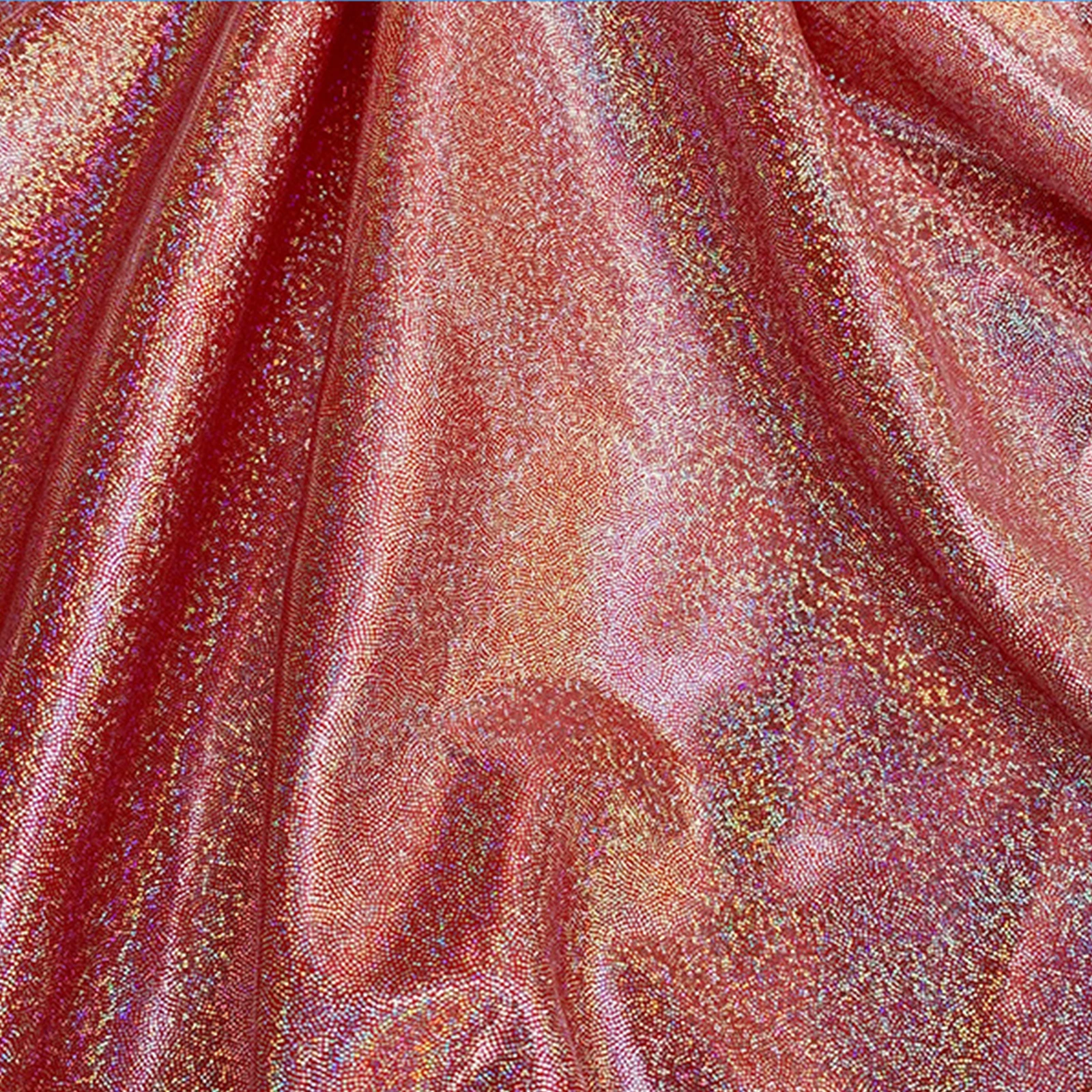 Glitter Laser Iridescent Holographic Polyester Fabric