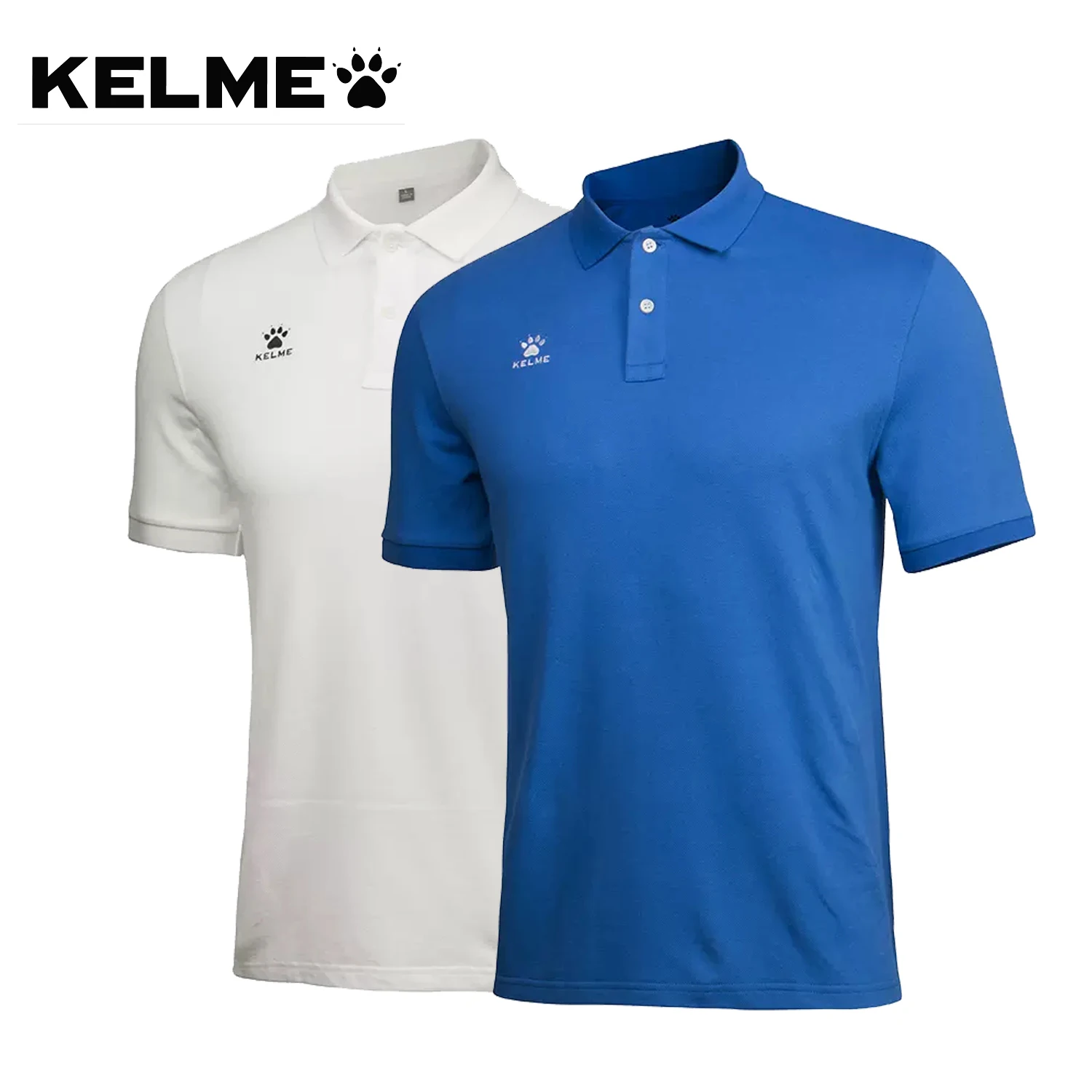 

Мужская футболка-поло KELME, летняя тренировочная одежда для бега, дышащая спортивная одежда, хлопковые рубашки, повседневные мужские футболки с коротким рукавом