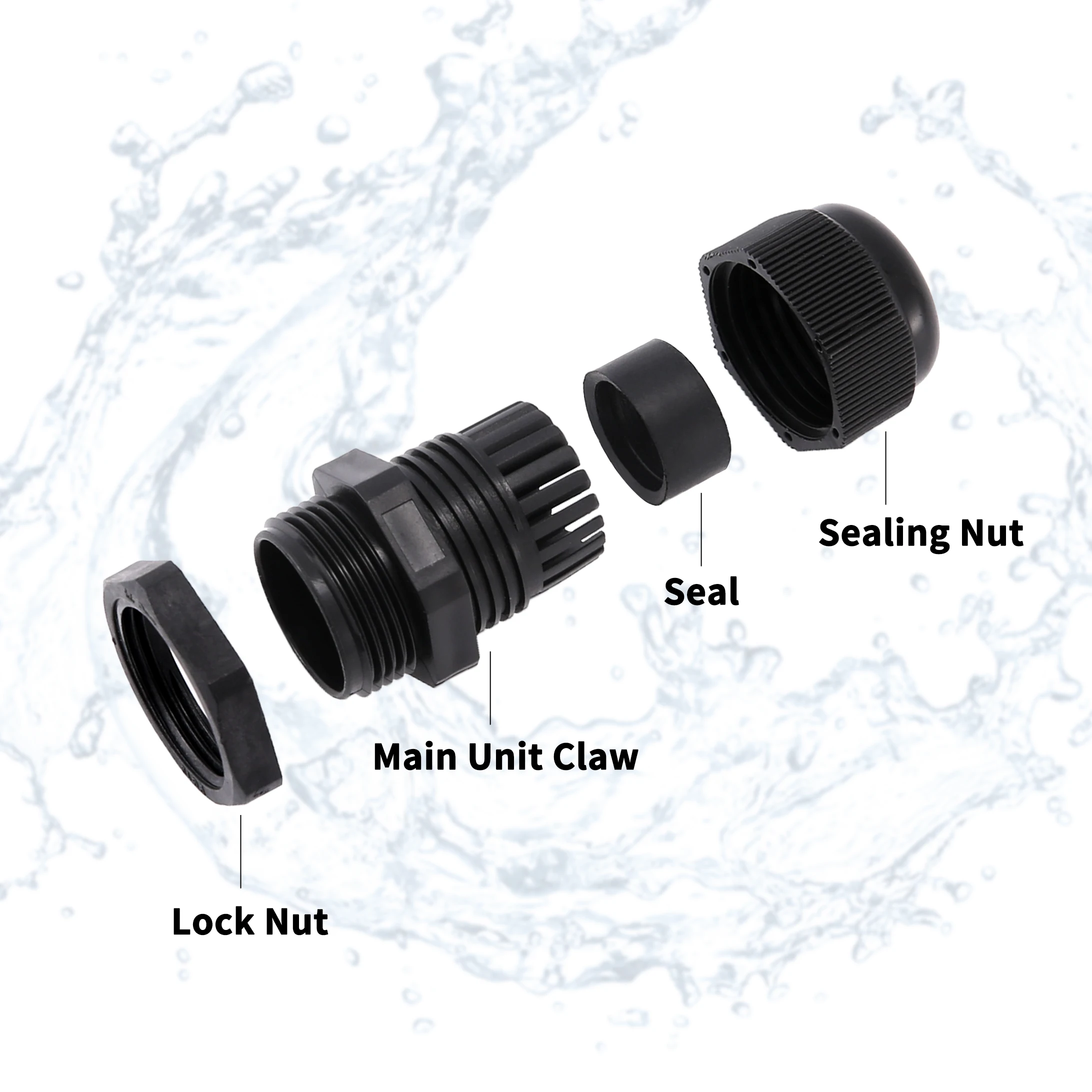 Pressacavi PG7 IP68 Nylon - 10 Pezzi Per Cavi 3-6.5mm - Foto 10