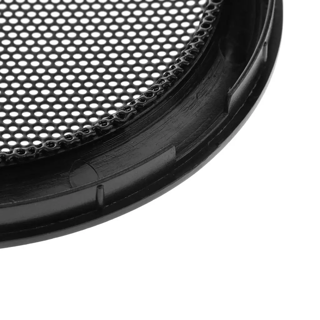 6.5 Inch Speaker Grills Cover Case for Speaker Mounting Home Audio DIY 177mm Outer Diameter Black