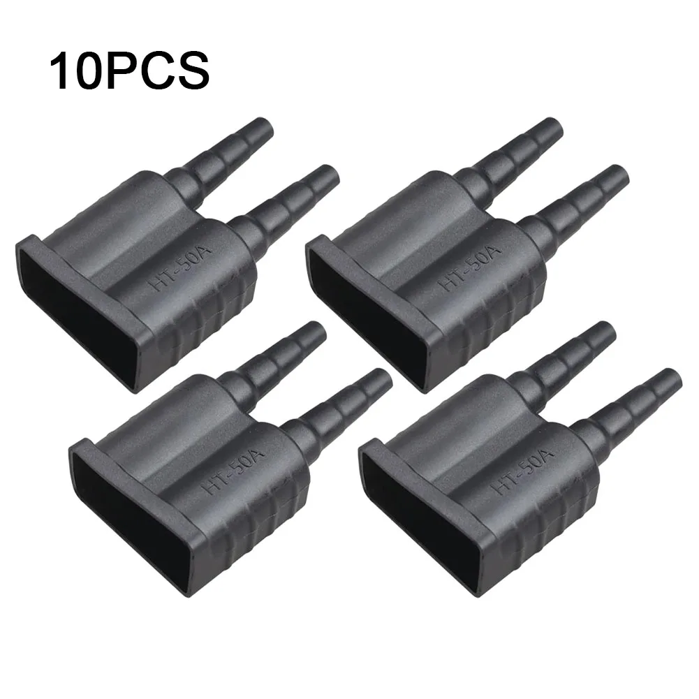 

10pcs Waterproof 50A For Anderson Plug Dustproof Cable Jacket Black Sheath Cover Power Tools Replacement Accessories Sheath