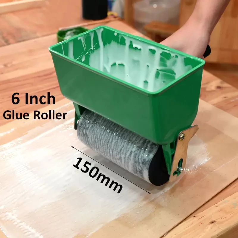 3/6 inch manual gluing machine gluing machine Wallpaper carton white latex brush woodworking glue applicator sponge roller quick gluing tool
