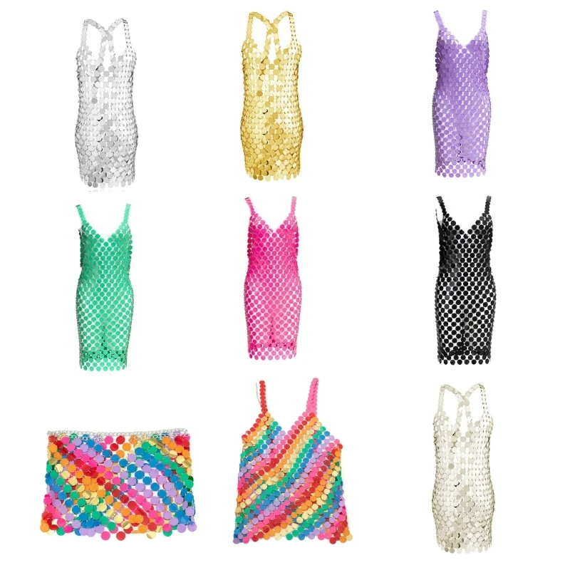 

Женское сексуальное платье с блестками, задняя крышка, аксессуары для фотографий