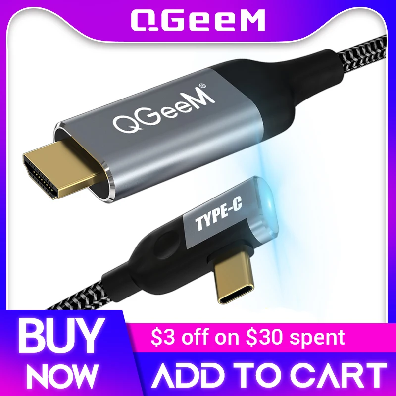 usb c to hdmi cable Compatible adapter 4k 60HZ type c to hdmi 2.0 cable Thunderbolt 3 cable for Macbook Huawei Mate10 Sumsang S8