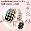 1.75-inch HD Curved Screen Fashion Smart Watch Women Golden steel Bluetooth Call Health Monitoring IP68 Waterproof Sports Watch 5