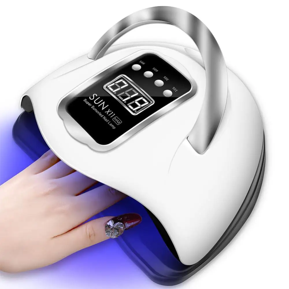 

New SUN X11 MAX LED Nail Lamp For Drying All Nail Gel Polish With Large LCD Touch Smart Sensor Nail Dryer Manicure Sharon Tools