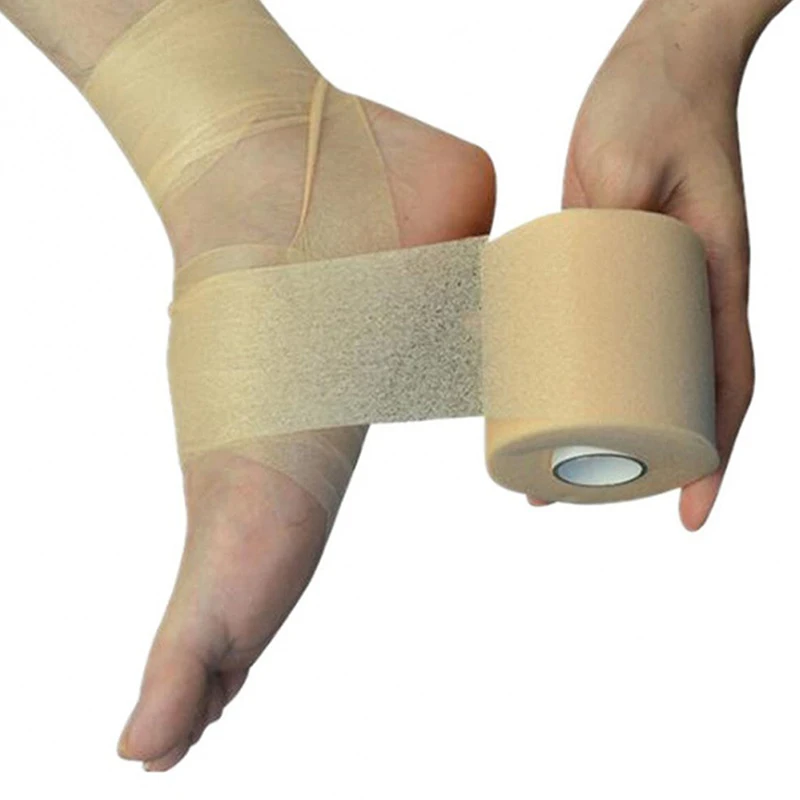Knee Pad Elbow Pads Sports Tape 1pc Foam Cotton Skin Film Self-adhesive Elastic Bandage Elbow Knee Pads Sponge Muscle Injury Underwrap Patellar Sports Tapes