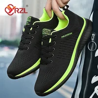 YRZL Sneakers Men Running Shoes Women Lightweight Sport Shoes Classical Mesh Breathable Casual Shoes Fashion Couple Sneakers