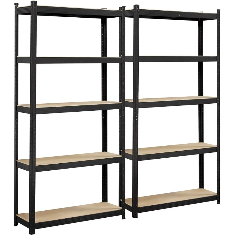 

2PCS 5 Tiers Adjustable Storage Shelf Units for Garage, 35.5″ L*12″ W*71″ H, shelf shelves home organization and storage