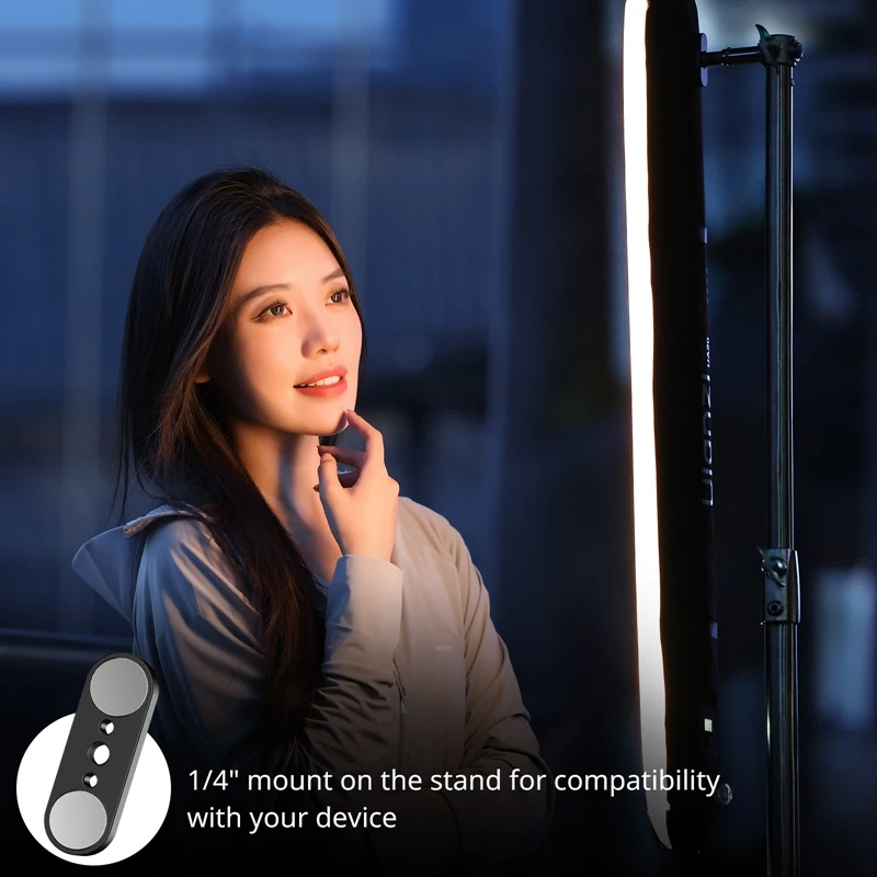 Ulanzi UA20 20W Portable Air Tube Light Bi-Color for Still Life Portrait Photography Livestream 2700K-6500K TPU Inflatable Light