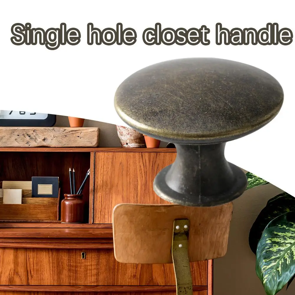 12Pcs Kitchen Cabinet Handles Brass Drawer Small Knobs Door Simple Decorative Cupboard Round Wardrobe Cabinet Knobs