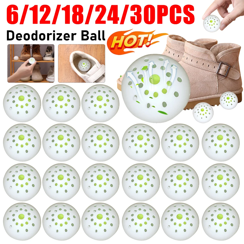 Car Fresheners Sneaker Deodorizer Balls Shoe Closet Deodorization 6-30PCS Deodorizer Freshener Balls For Shoes Gym Bag Locker
