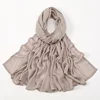 Nouveau Hijabs musulmans pour femmes écharpe mince châles unis Femme Musulman doux Viscose rayonne foulard islamique Turban bandeau 190x85 cm