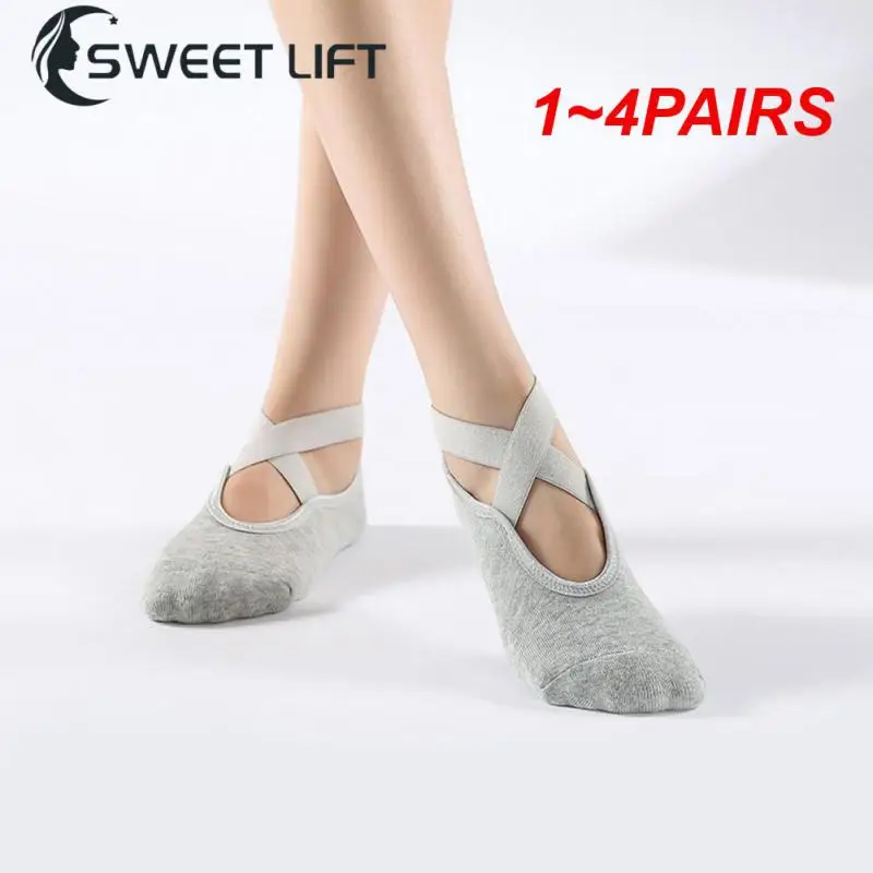

1~4PAIRS Non Slip Socks Full Solid Color Pilates Socks Socks Sport Socks Comfortable And Sexy Printing Yoga Socks