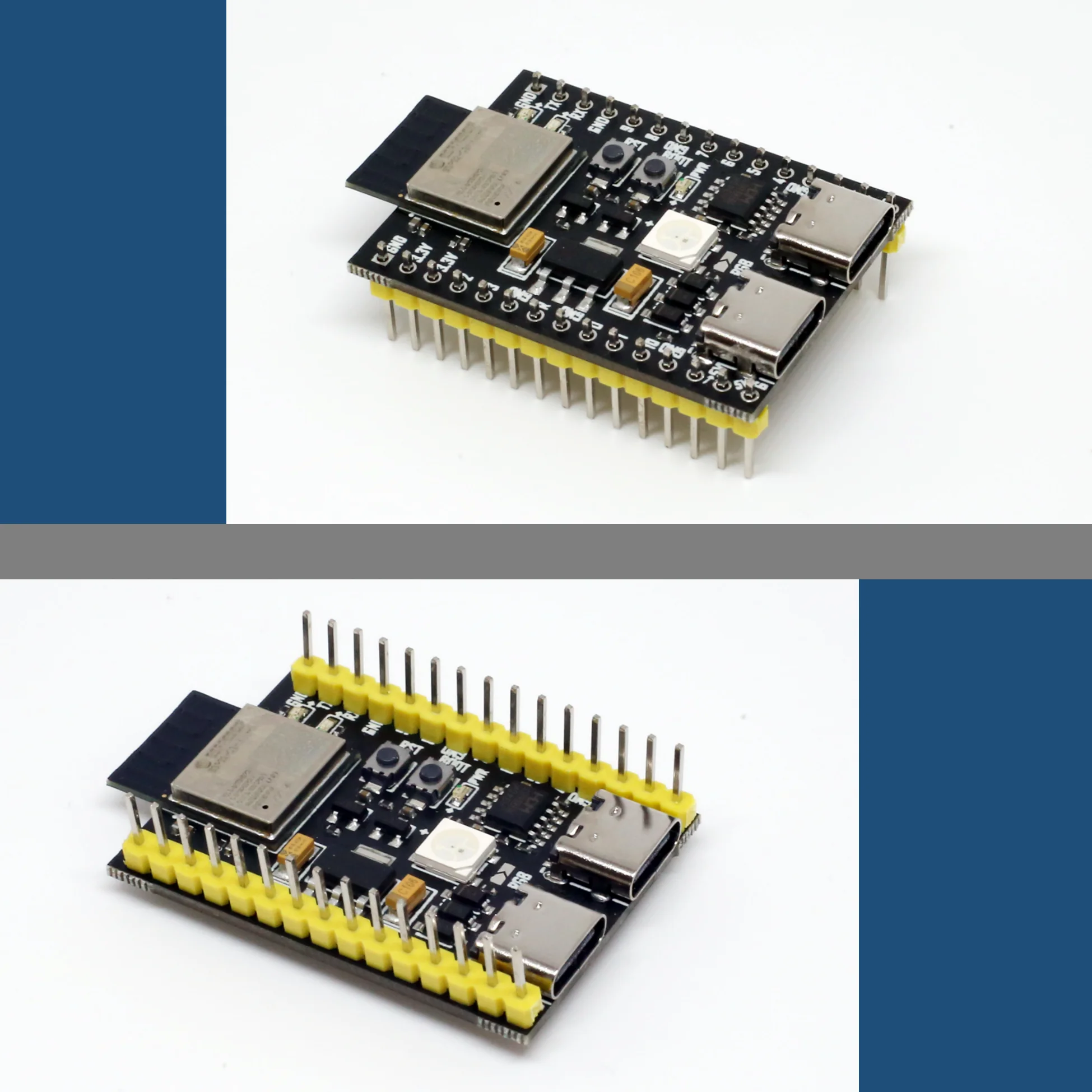 YD-ESP32-C3 ESP32-C3-DevKitM-1 Dual USB development board Pyboard CircuitPython Micropython wifi ESP32-C3-MINI-1
