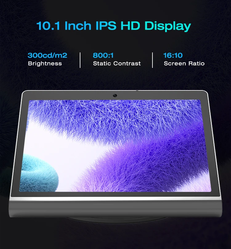 2025 New L-shape 10.1" Aluminum Body Desktop Android Tablet FHD 1920*1200P Touch