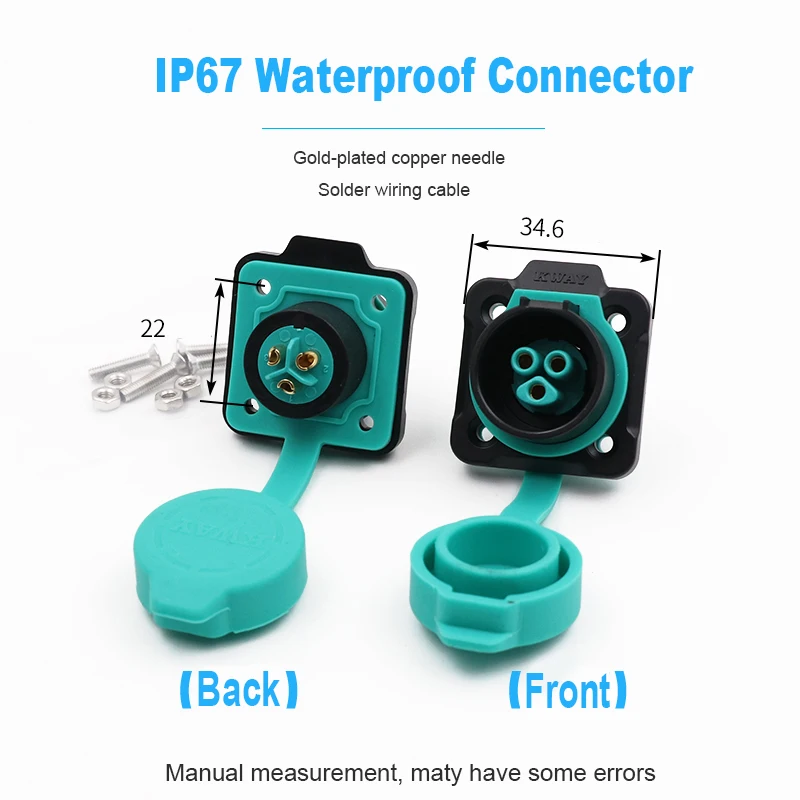 SD20 IP68 connettore impermeabile 4pin spina e presa, cavo