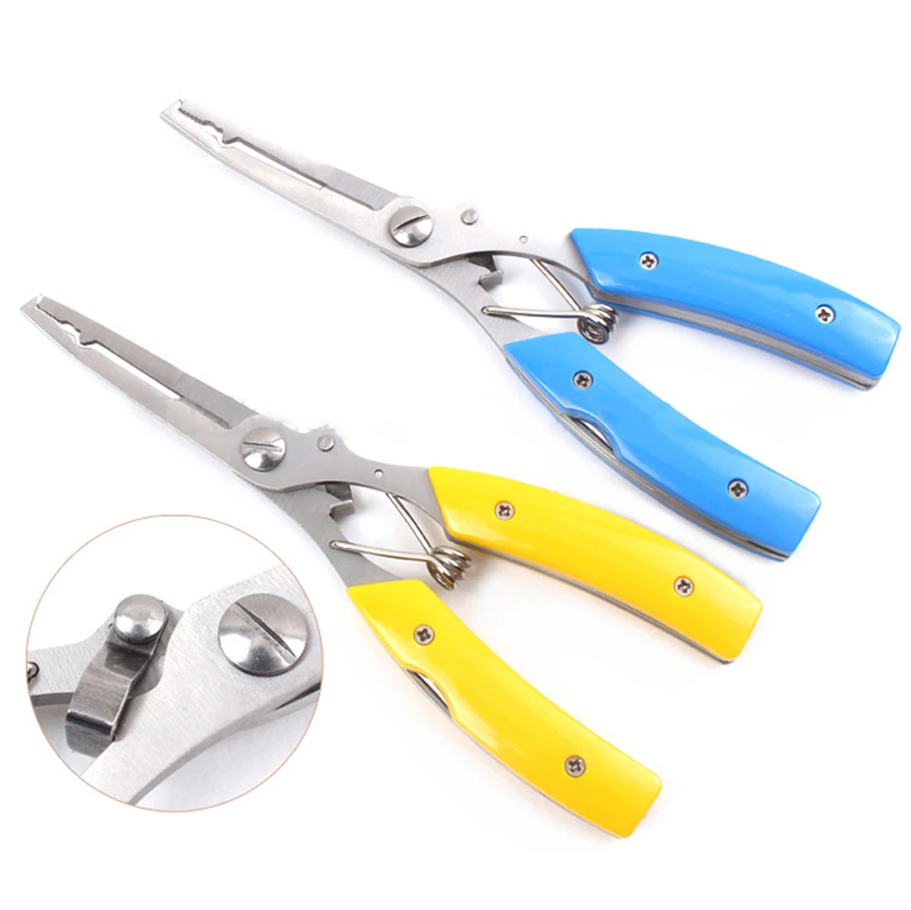 Multi-Functional Aluminium Alloy Fishing Pliers Stainless Steel Scissor  Fish Hook Remover Braid Line Lure Cutter Tackle Tools