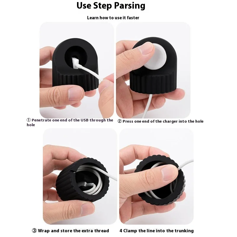 Silicone Charger Stand for Apple Watch Iwatch Series 9 8 Ultra 7 6 5 SE 4 3 2 Charger Dock Station Bracket Charging Cable Holder