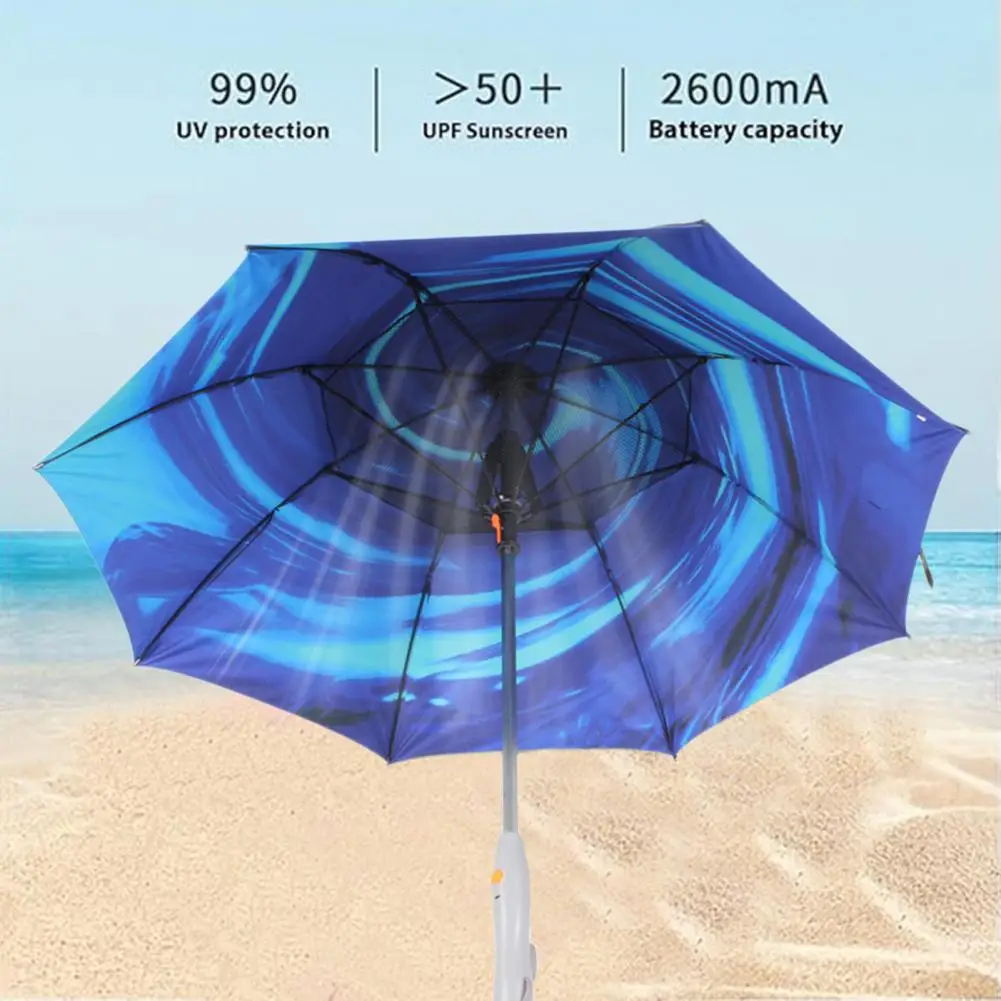 Heat Relief Fan Umbrella Fan Umbrella with Water Spray Portable Sun with Mister for Men Women for Sun