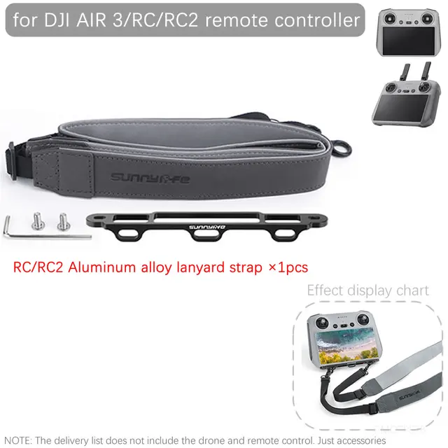 Coyktonty - Estuche de transporte para DJI AIR 3, bolsa de almacenamiento para controladores DJI RC2/RC-N2, funda de accesorios para drones (para AIR 3