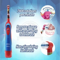 Oral B Electric Toothbrush for Kid Soft Brush Rotation Clean Teeth Brush For Kid Gentle Clean Teeth Waterproof Kid Tooth Brush 2