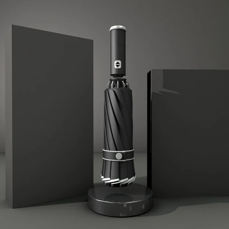 Xiaomi-Automatic-Umbrella-LED12-Guduo-Automatic-Reversing-Umbrella-Men-and-Women-Folding-Rain-Shower-Umbrella.jpg Xiaomi Automatikus Esernyő Led12 Guduo Visszafordítása Férfiak És Nők Összecsukható Esőzuhany - Image 6