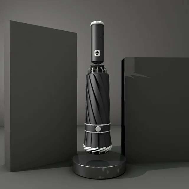 Xiaomi Automatikus Esernyő Led12 Guduo Visszafordítása Férfiak És Nők Összecsukható Esőzuhany - Image 6