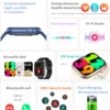 For iphone 13 14 12 11 XS Pro Max iphone X R 8 7 2.0 " Color Screen Full Touch Custom Dial Bluetooth Call 2025 Smart Watch Men 3