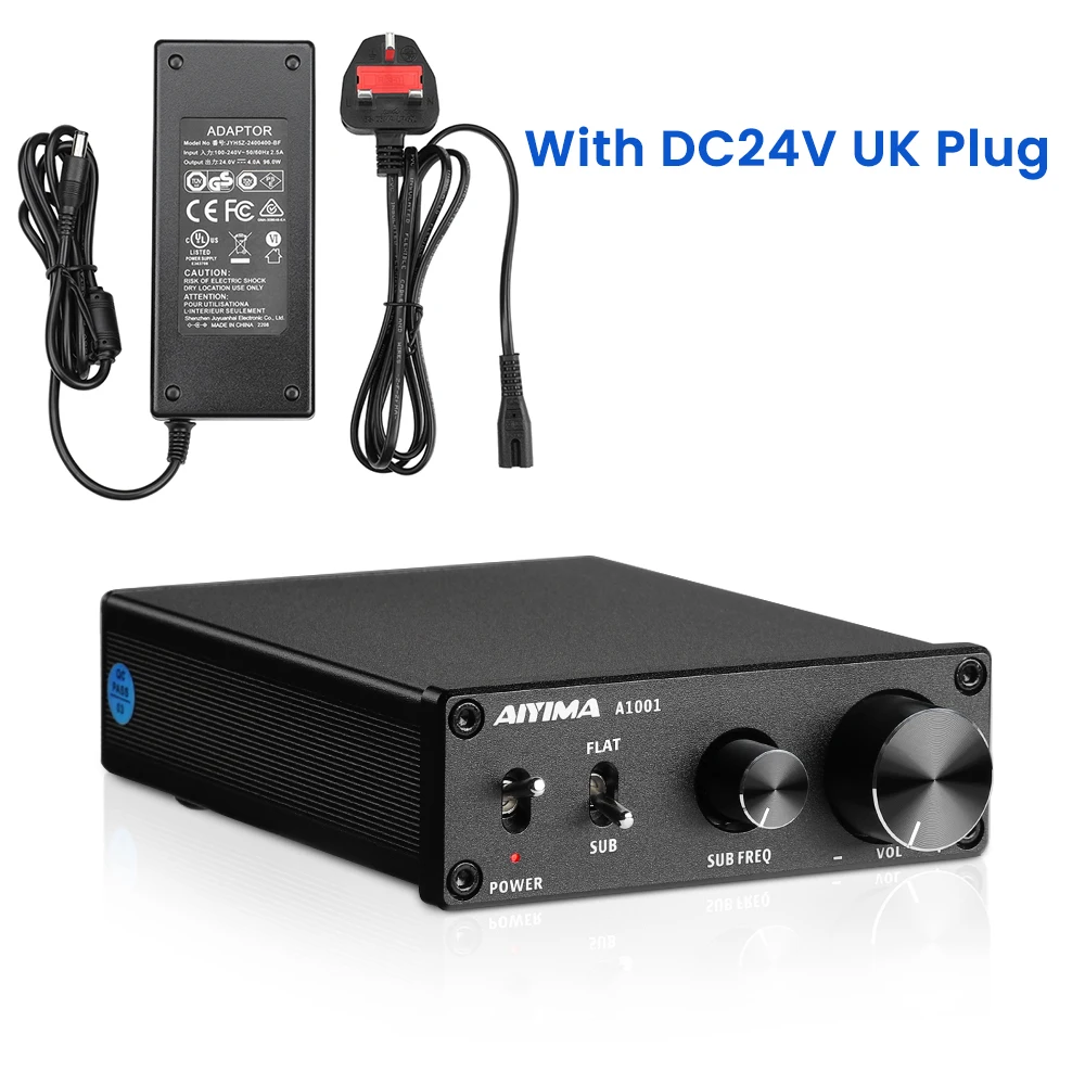 Aiyima-オーディオサブウーファーアンプ,100w,デジタルサウンドクラス
