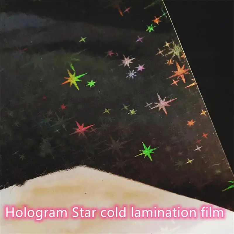 10 Sheets 15 Style A4 Transparent Holographic Overlay Lamination