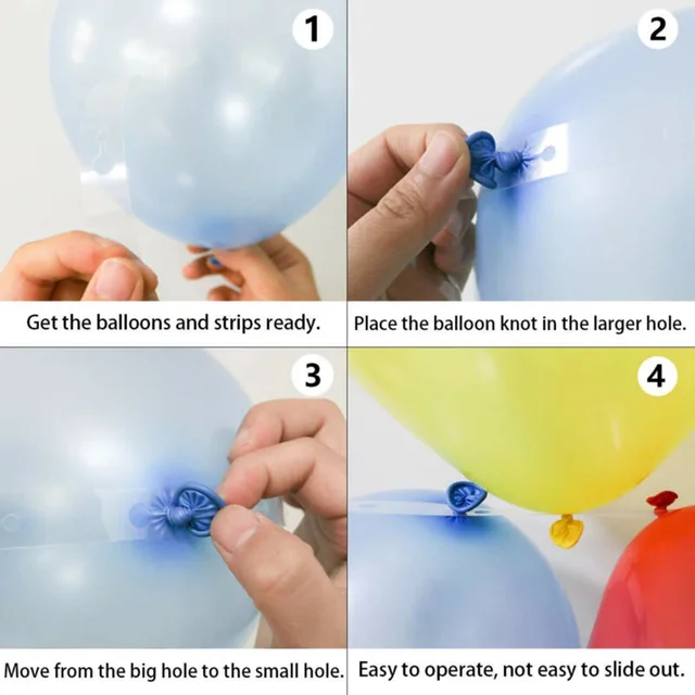 Kit de cadre en arc de ballons, 2 pièces, colonne, support de Base d'eau, décor de scène de fête d'anniversaire de mariage, chaîne de ballons transparente à Double trou 4