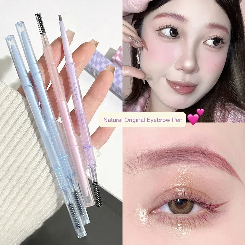 1.5mm Ultra Fine Double-Ended Eyebrow Pencil Waterproof Sweat-proof Long Lasting Professional Eye Makeup For Women Eyebrow Pen_voghion.com
